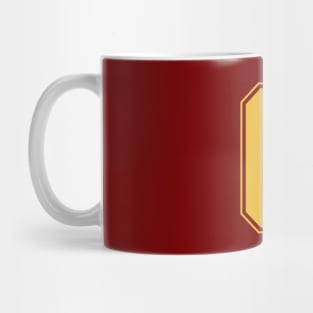 Monogram Red Yellow College House Initial G Mug